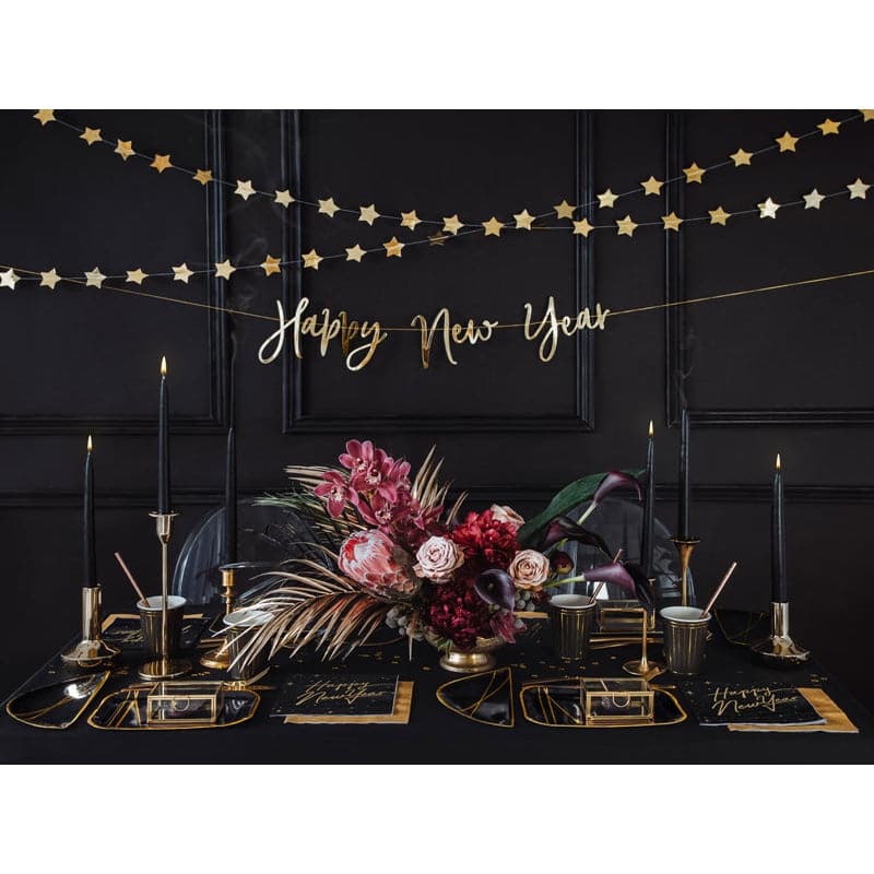 Banner Sterne 3.6m Metallic gold (1 Stk.)