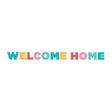 Banner Welcome Home 2.50m Rainbow(1 Stk.)