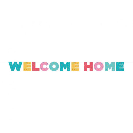 Banner Welcome Home 2.50m Rainbow(1 Stk.)