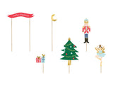 Cake Topper Weihnachten - Nussknacker, Pastel Mix (6 Stk.)