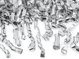 Konfettikanone 1m Streifen, Metallic silber (1 Stk.)