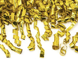 Konfettikanone 1m Streifen, Metallic gold (1 Stk.)