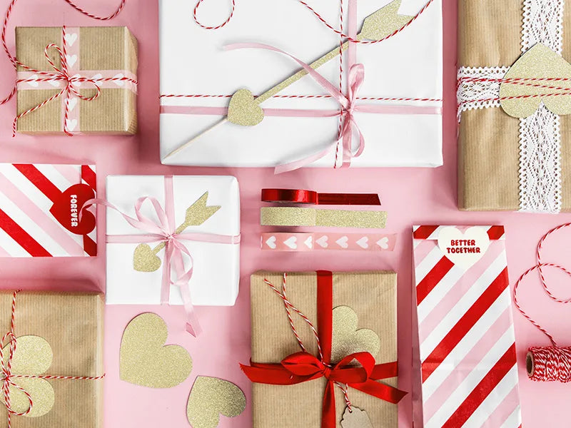 Dekoband Christmas Pack, Metallic gold/silber (4 Stk.)