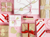 Dekoband Christmas Pack, Metallic gold/silber (4 Stk.)