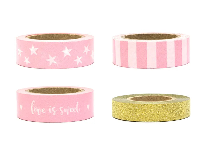 Dekoband Sweet Pack, Metallic Mix (4 Stk.)