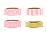 Dekoband Sweet Pack, Metallic Mix (4 Stk.)