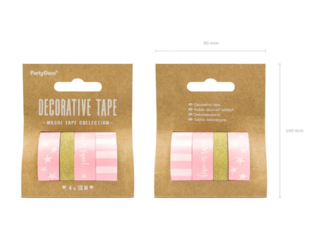 Dekoband Sweet Pack, Metallic Mix (4 Stk.)