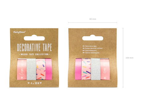 Dekoband Rainbow Pack, Metallic Mix (4 Stk.)