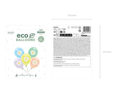 Ballone 30cm Eco, Gänseblümchen (5 Stk.)