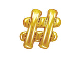 Ballone Buchstabe "#" 36cm, Metallic gold (1 Stk.)