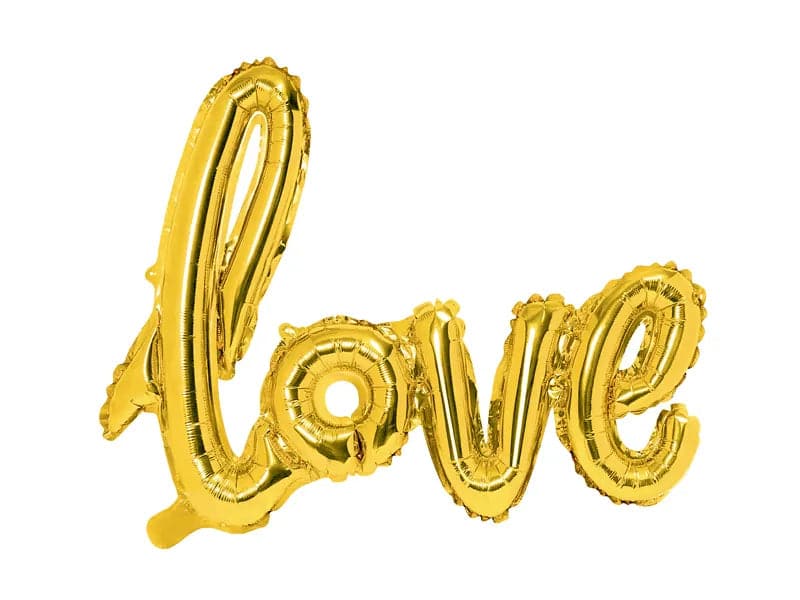 Ballone Love 73cm, Pastell gold (1 Stk.)