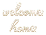 Folienballon Welcome Home, 335x71 cm, Cappuccino
