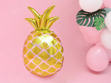 Ballone Ananas 63cm, Metallic gold (1 Stk.)