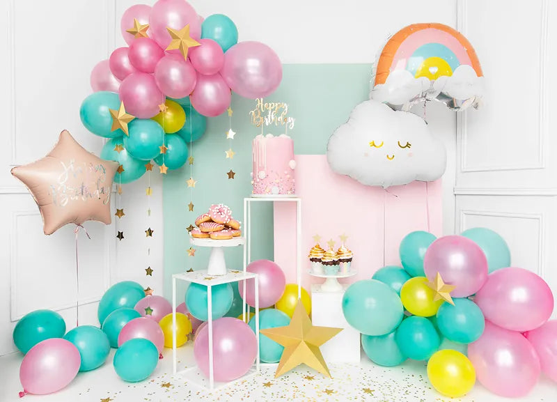Ballone Wolke 51cm, Pastell weiss (1 Stk.)