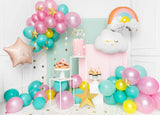 Ballone Wolke 51cm, Pastell weiss (1 Stk.)