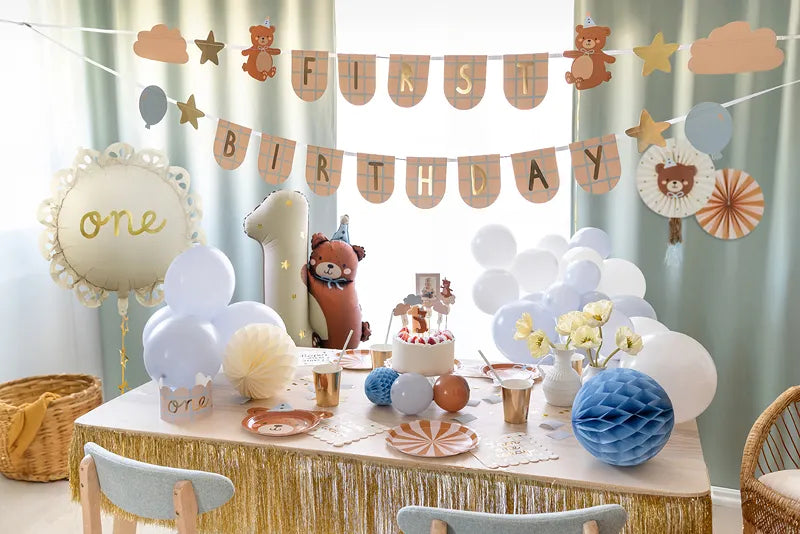 Banner zum ersten Geburtstag mit Bären, 2,55 m
