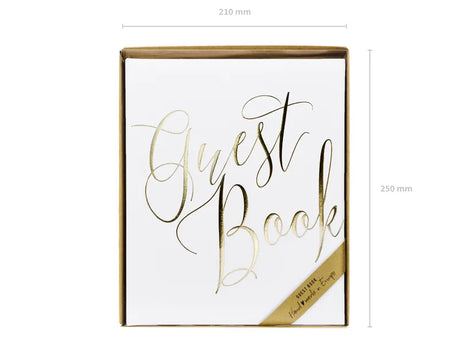 Gästebuch Guest book, 20x24,5cm, weiß, 22 Blatt
