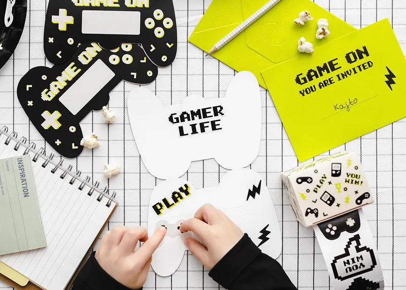 Schulaufkleber, Stickers - Gamer (36 Stk.)