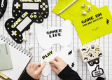 Schulaufkleber, Stickers - Gamer (36 Stk.)
