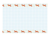Papier Tischdecke Kariert mit Pferden, mix, 180x120 cm (1 Stk.)