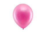 Rainbow Ballons 23cm, metallisiert, fuchsia