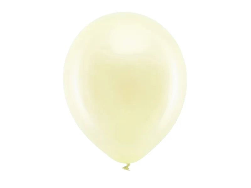 Rainbow Ballons 30cm, metallisiert, creme