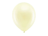 Rainbow Ballons 30cm, metallisiert, creme