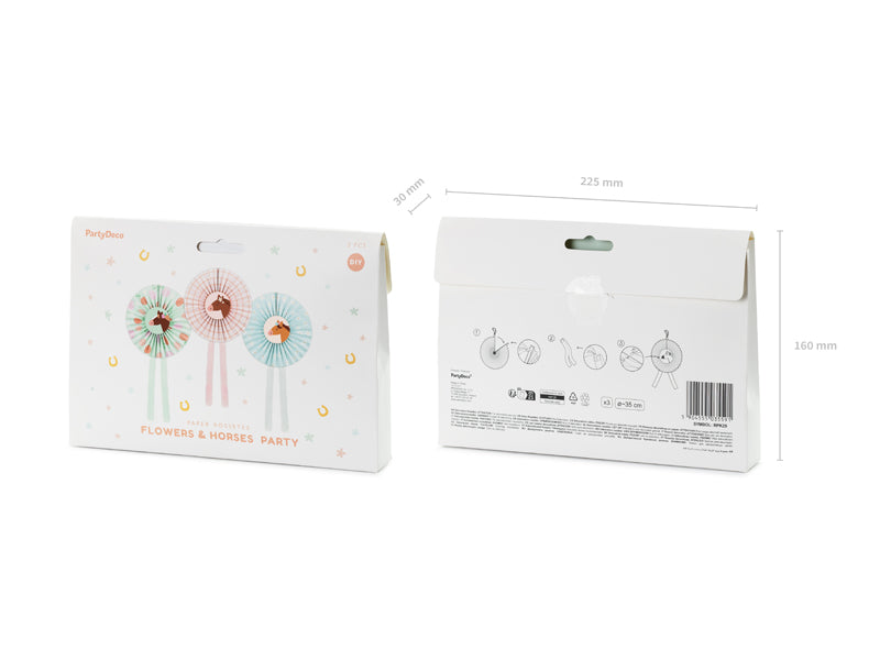 Rosetten Pferde, Mix, 35 cm