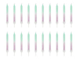 Geburtstagskerzen Ombre 6cm, Pastell Mix (20 Stk.)