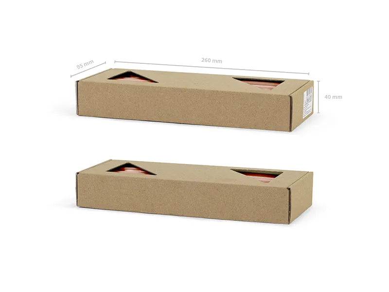 Kegelkerze metallisiert, roségold, 24cm (10 Stk.)