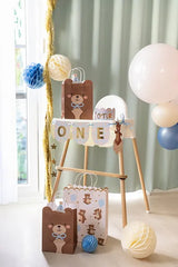 Geschenktasche Teddybär, Mix, (1 Stk.)