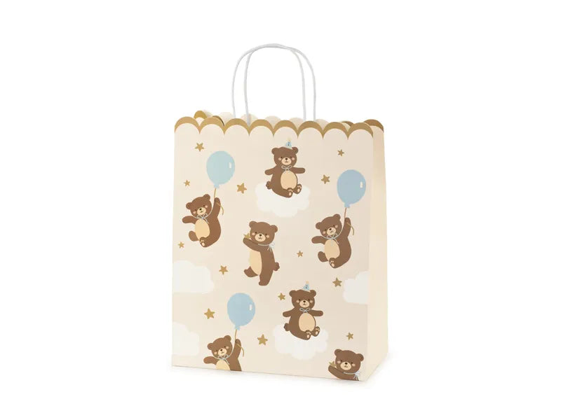 Geschenktasche Teddybär, Mix, (1 Stk.)