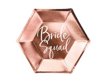 Teller Bride Squad, roségold, 23cm (6 Stk.)