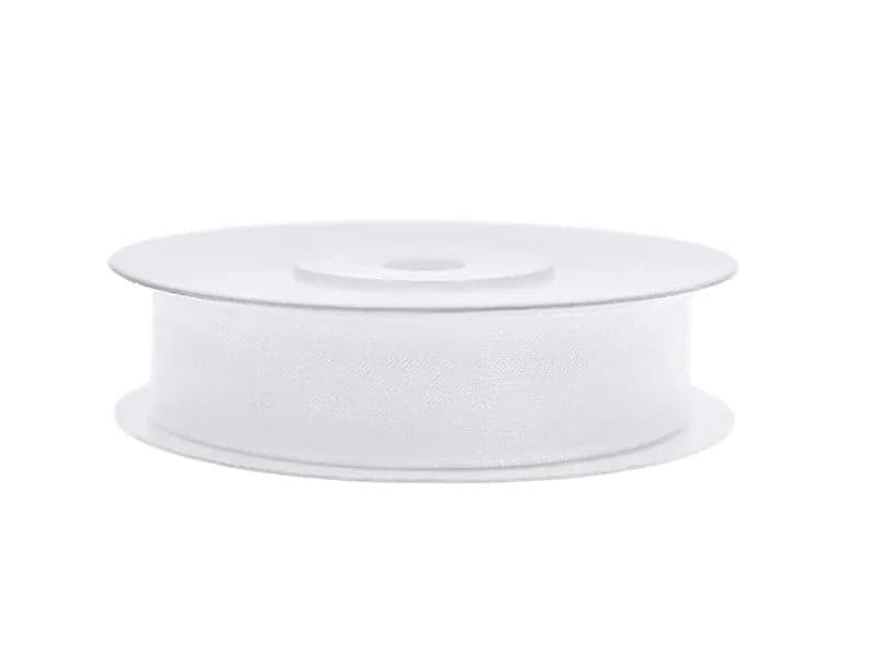 Chiffonband, weiß, 12mm/25m