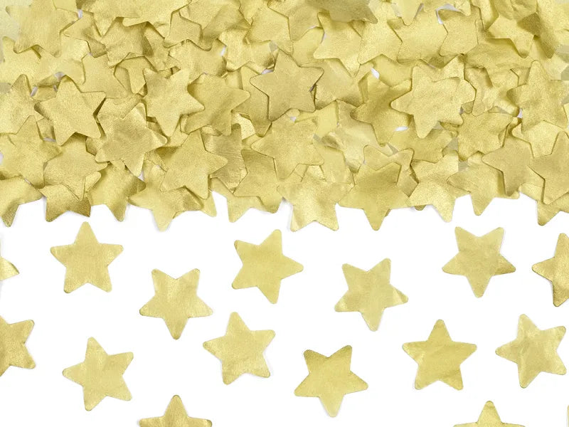 Konfettikanone Sterne 20cm, Pastell Gold (1 Stk.)