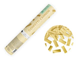 Konfettikanone Streifen 20cm, Pastell Gold (1 Stk.)