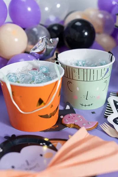 Halloween-Süßigkeitseimer, 13.5 cm, Mix
