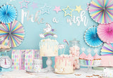 Cake Topper Einhorn 23.5cm, Pastell Mix (5 Stk.)
