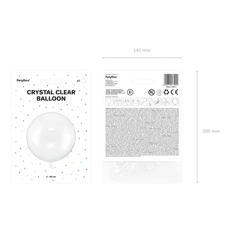 Ballon Kugel 40cm Transparent (1 Stk.)