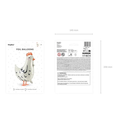 Ballone Henne 60cm Pastell Mix (1 Stk.)