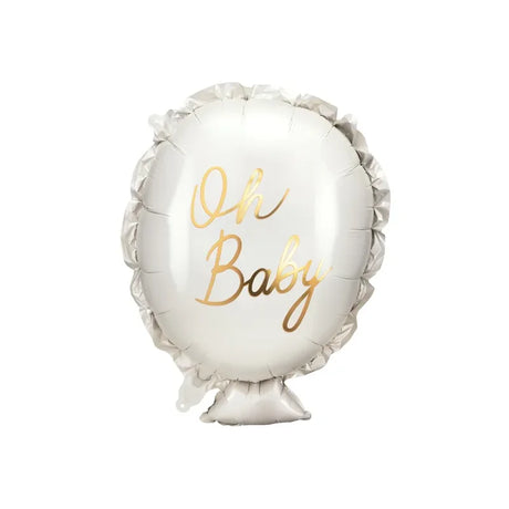 Ballone Oh Baby 69cm Pastell weiss (1 Stk.)