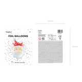 Ballone Weihnachtsmann 50cm x 70cm Metallic Mix (1 Stk.)
