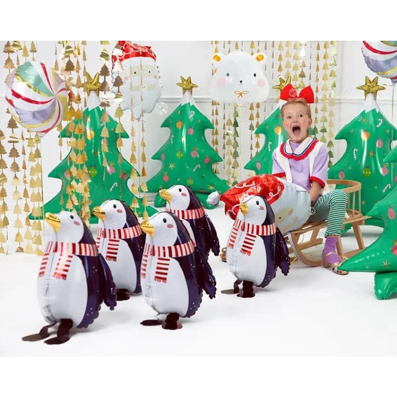 Ballone Weihnachtsmann 50cm x 70cm Metallic Mix (1 Stk.)