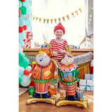 Ballone Weihnachtsmann 63cm x 106cm Metallic Mix (1 Stk.)