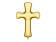 Folienballon Kreuz 103.5x74.5 cm Gold