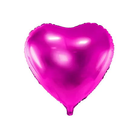 Ballone Herz 45cm Metallic rosa (1 Stk.)