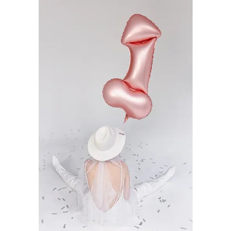 Ballone Penis 88cm Metallic Roségold (1 Stk.)