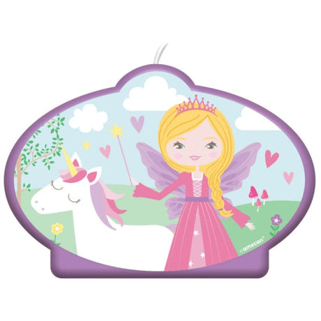 Geburtstagskerzen Prinzessin 5cm Pastell Mix (1 Stk.)