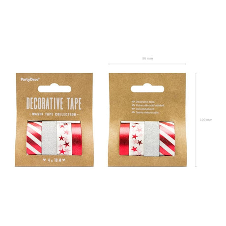 Dekoband Christmas Pack Metallic Mix (4 Stk.)