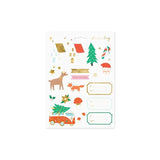 Geschenkaufkleber Winterwald Pastell Mix (20 Stk.)